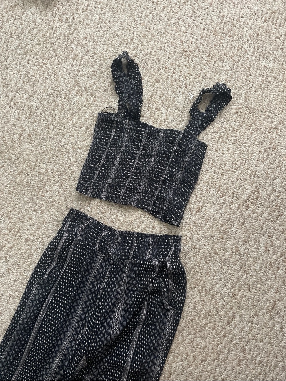 Paper Crane Print two-piece set